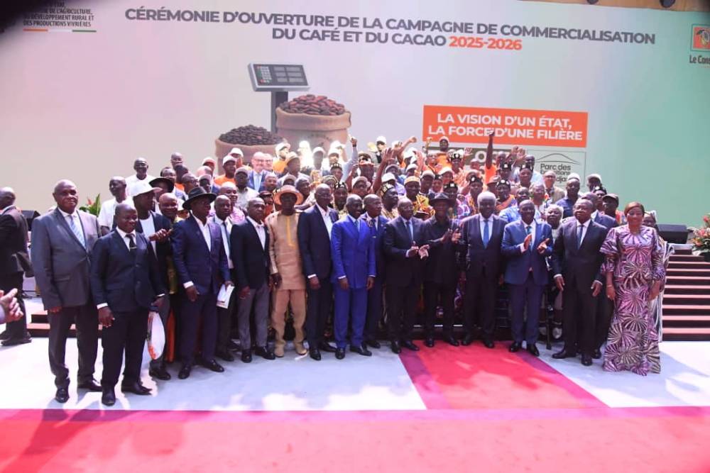 COTE D'IVOIRE/ LE PRIX DU KILOGRAMME DU CACAO ET DU CAFE FIXE RESPECTIVEMENT A 2800 CFA ET 1700 FCFA